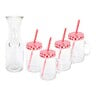 Home Mason Jar 1Ltr + Bottle 400ml 5pcs Set