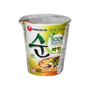 Nongshim Soon Veggie Noodle Soup Cup 67 g