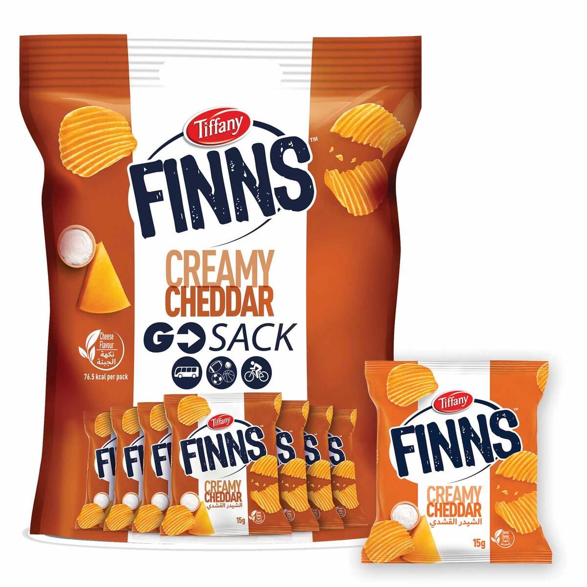 Tiffany Finns Creamy Cheddar Chips 24 x 12 g