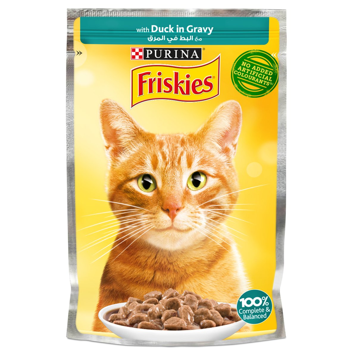 Purina Friskies Duck Chunks in Gravy Wet Cat Food Pouch 85 g