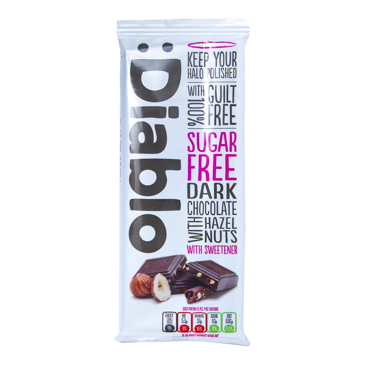 Diablo Dark Chocolate With Hazelnuts 85 g