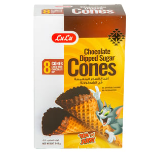 LuLu Chocolate Dipped Sugar Cones 140 g