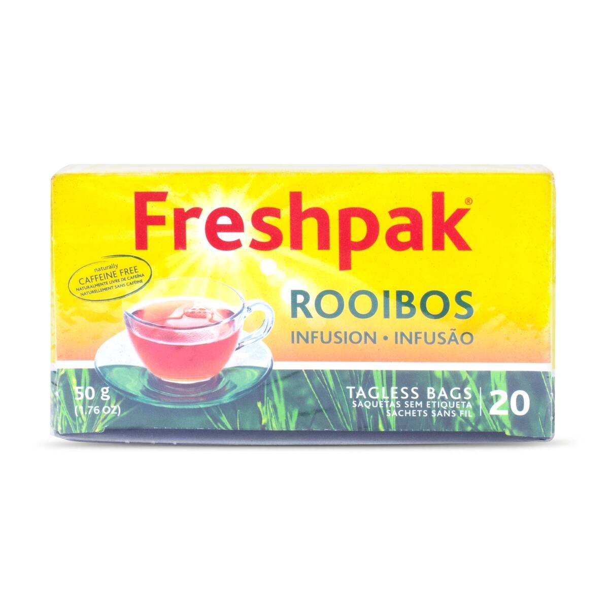 Freshpak Rooibos Tea bag Tagless Caffeine Free 20pcs