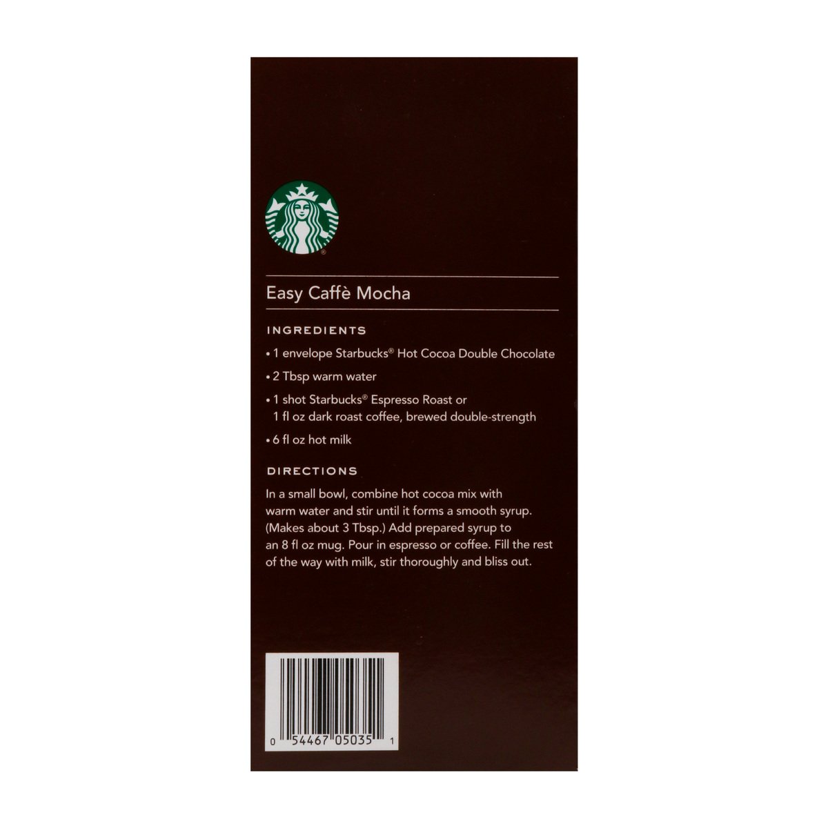 Directions To A Starbucks Starbucks Hot Cocoa Mix Double Chocolate 226G Online At Best Price |  Chocolate Drink | Lulu Ksa