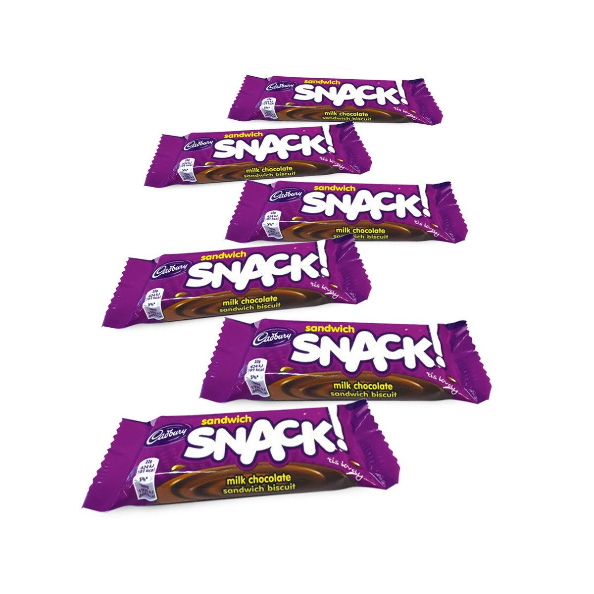 Cadbury Sandwich Biscuit Snack 6 x 22 g