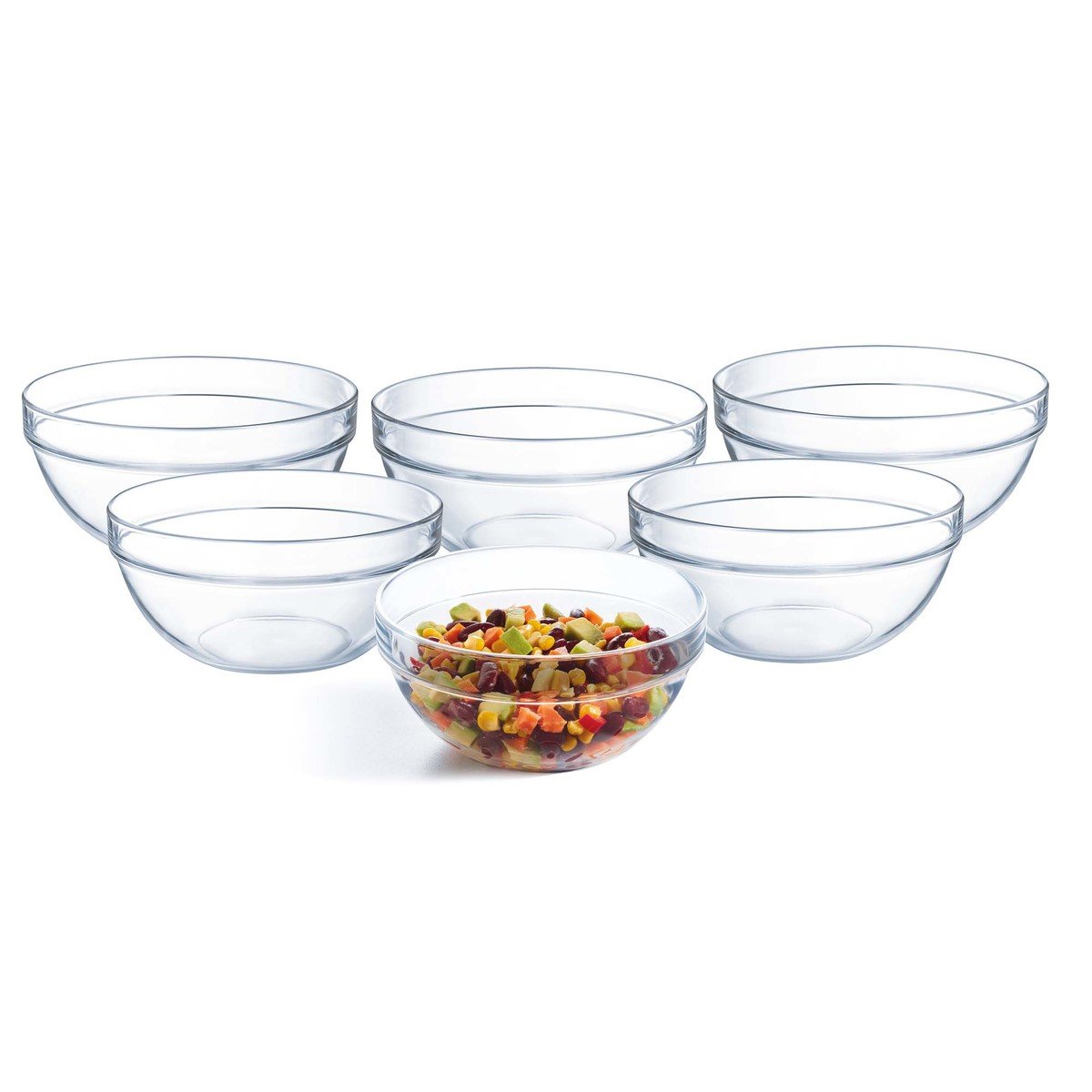 Luminarc Stackable  Bowl 17cm P5377 6pcs