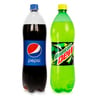 Pepsi + Mountain Dew Carbonated Soft Drink Plastic Bottles 2 x 1.5 Litres