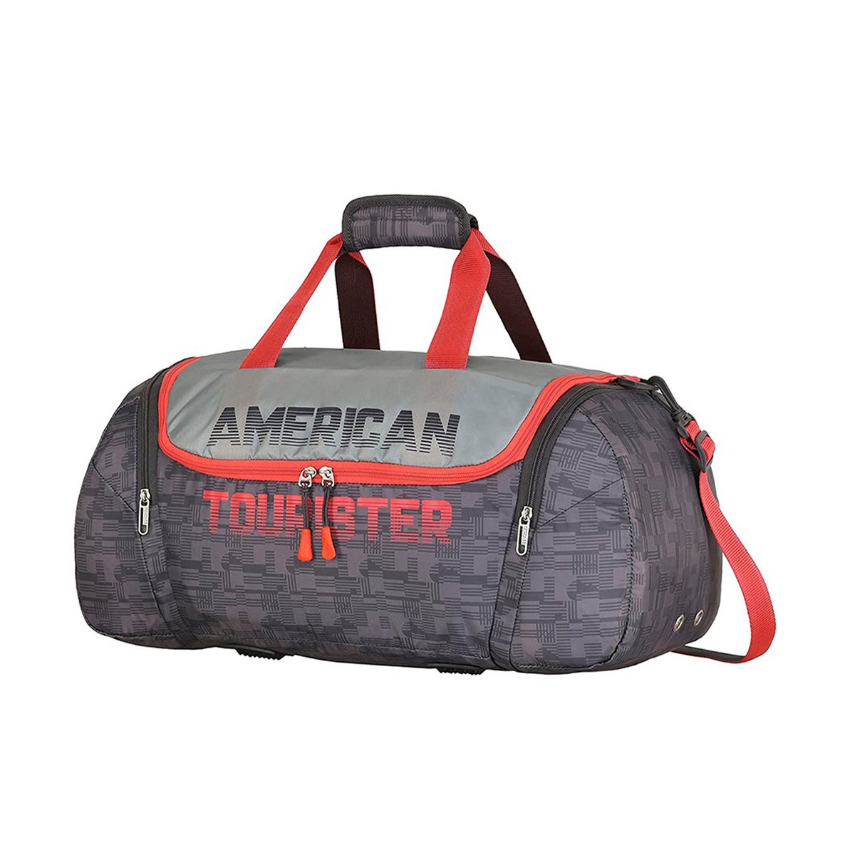 American Tourister Grid Duffle Bag, 65 cm, Grey