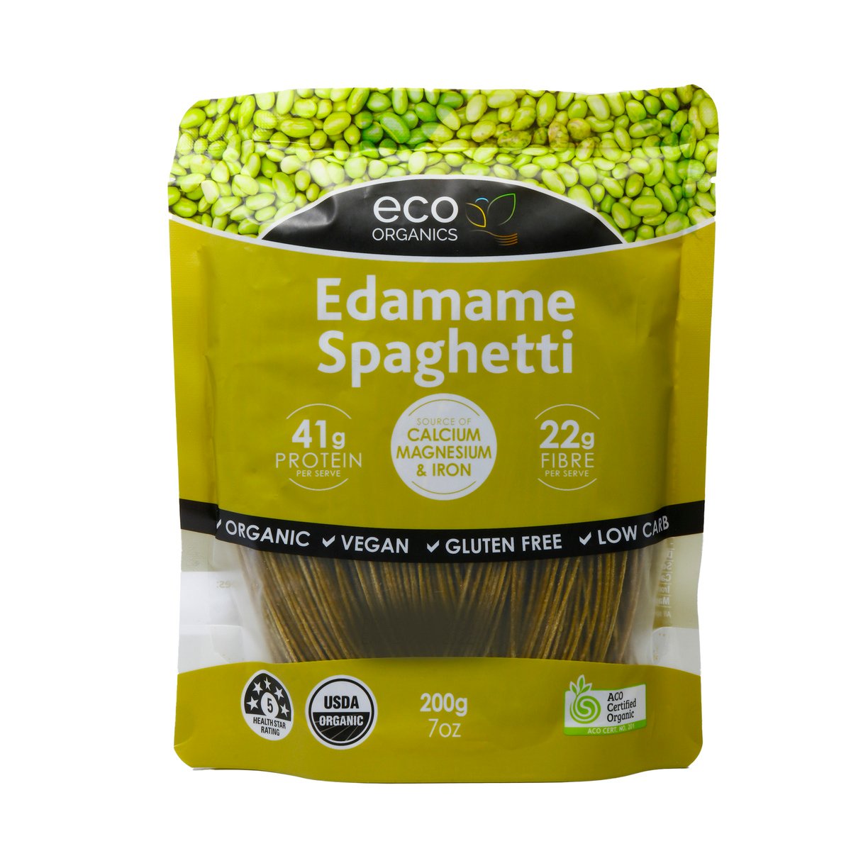 Eco Organics Spaghetti Edamame 200 g