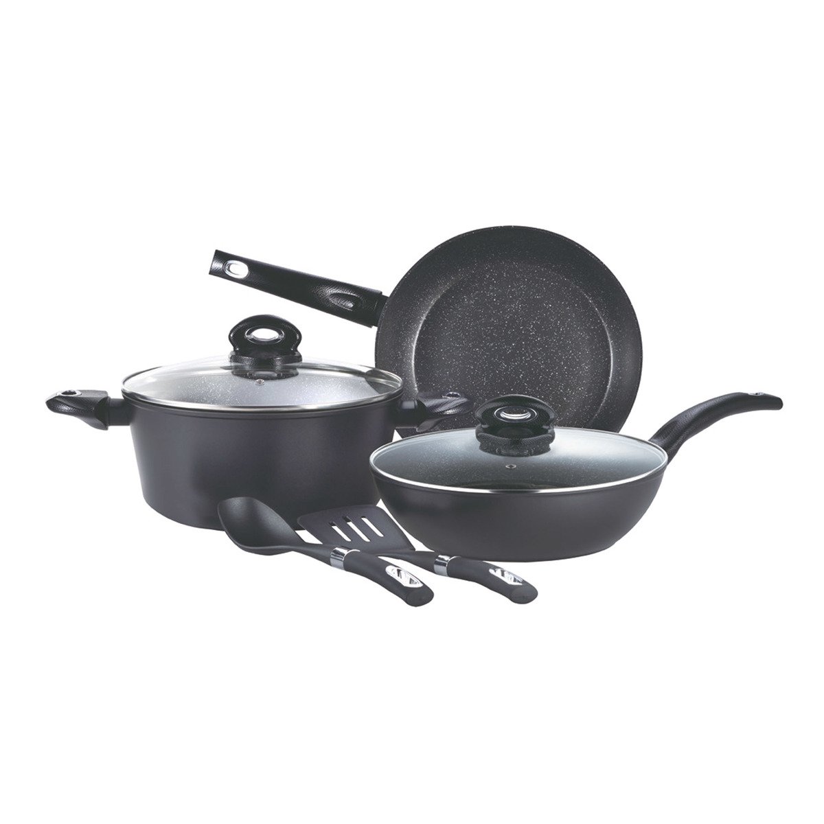 Bergner Marble Coating Cookware Set 7pcs Orion 9720