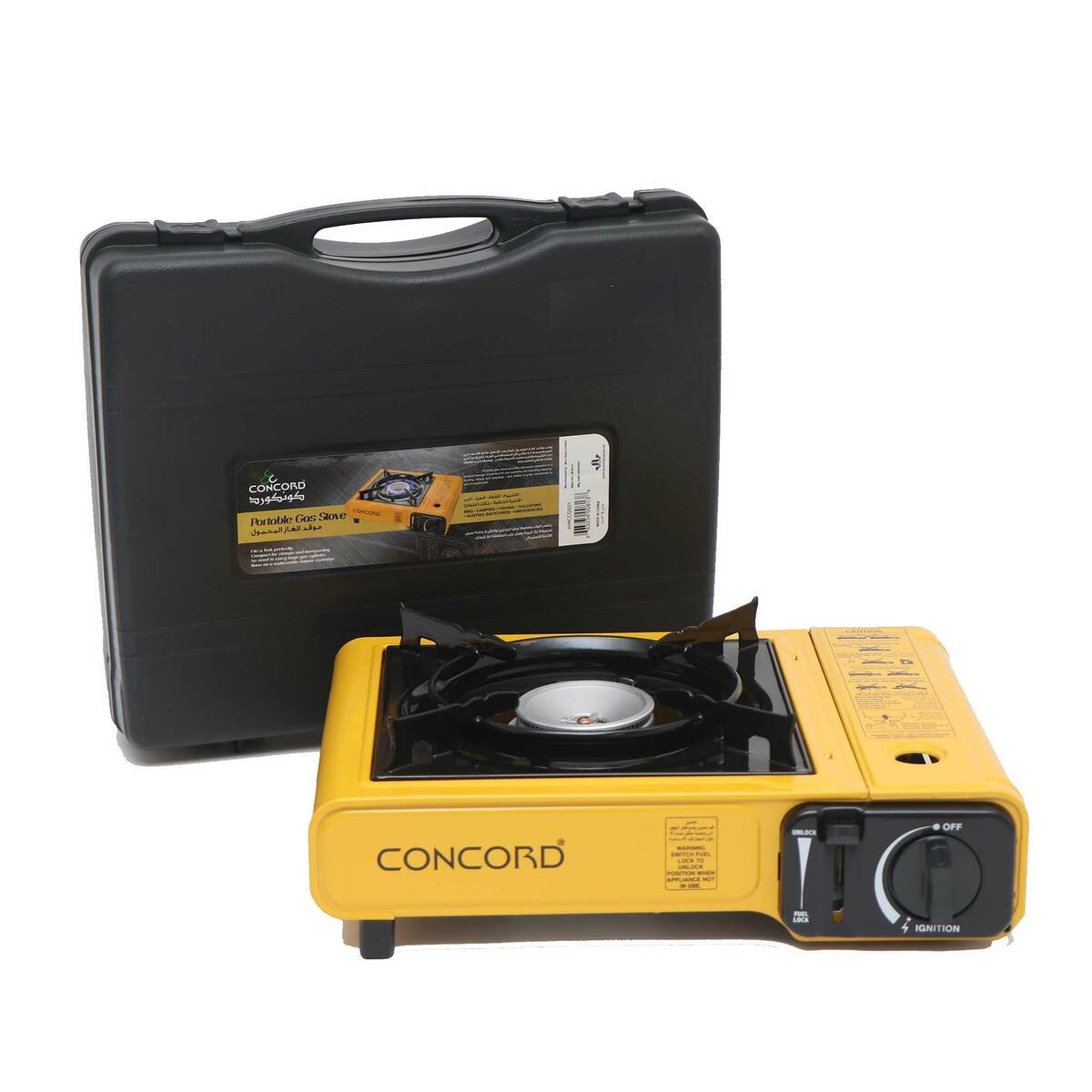 Concord Portable Gas Stove CCGS01 Yellow Online at Best Price BBQ Gas