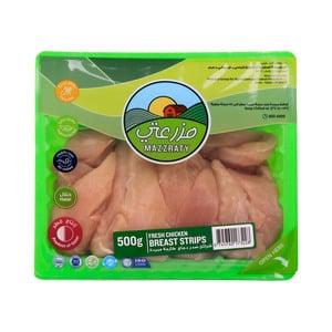 Mazzraty Fresh Chicken Breast Strips 500 g