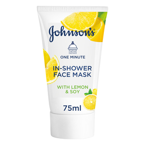 Johnson's Facial Mask 1 Minute In-Shower Face Mask with Natural Lemon & Soy 75 ml