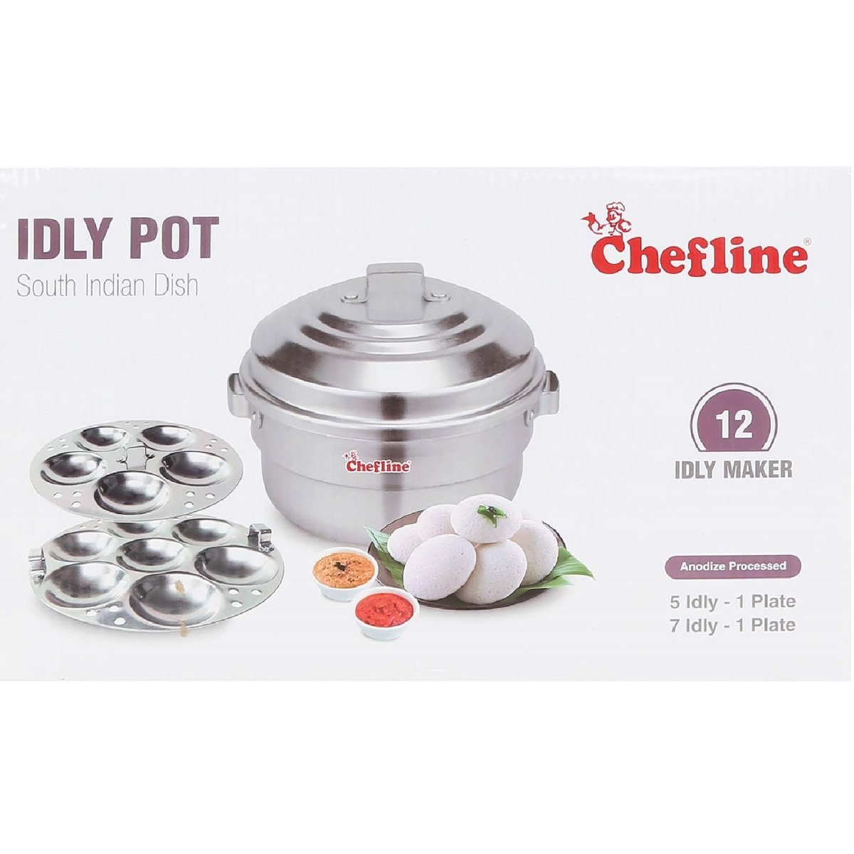 Chefline Aluminum Idly Pot 12's INDPR