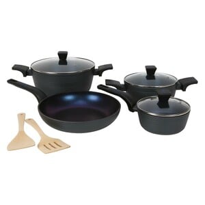 Chefline Forged Aluminium Non Stick Blue Diamond Induction Cookware Set 9pcs 26FA