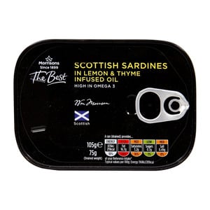 Morrisons Scottish Sardines In Lemon & Thyme 105g