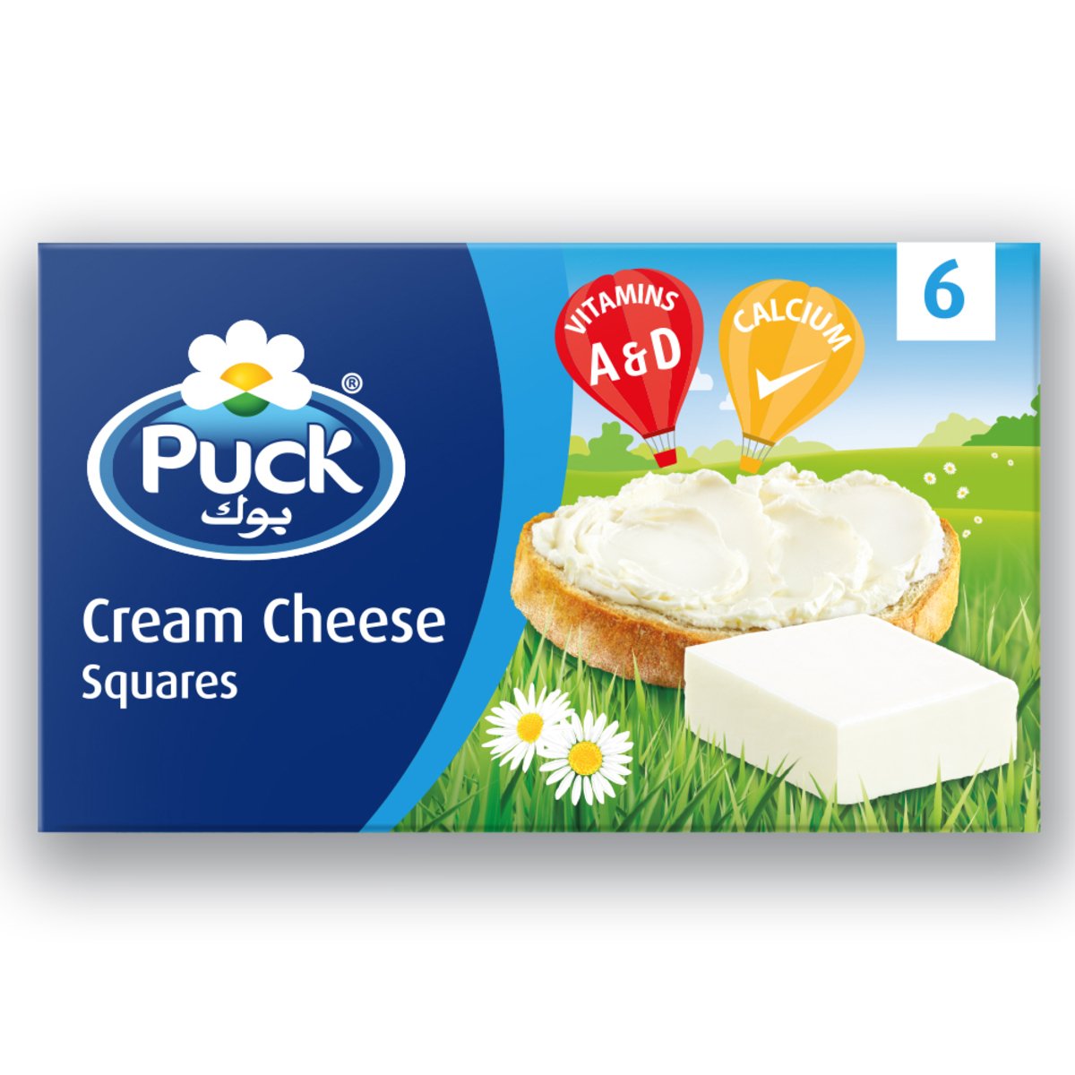 Puck Cream Cheese Squares 6 Portions 4 x 108 g