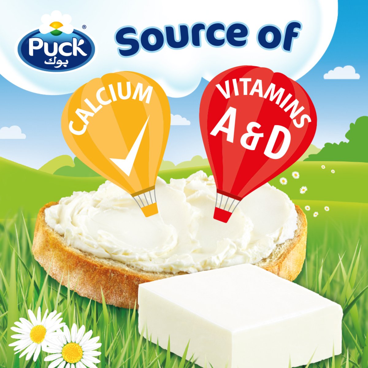 Puck Cream Cheese Squares 6 Portions 4 x 108 g