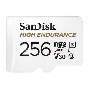 SanDisk High Endurance microSDHC Card 256GB for Dashcams & home