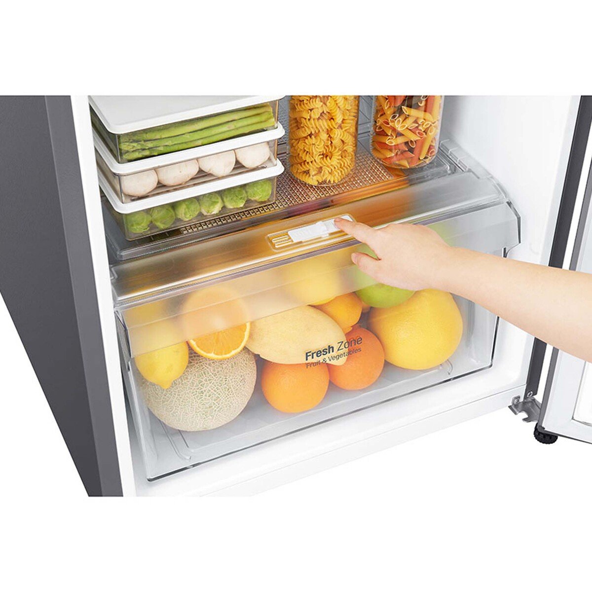 LG Double Door Refrigerator GN-B402SLCB 335LTR, Smart Inverter Compressor, Pull-out Tray, Big Size Veggie Box