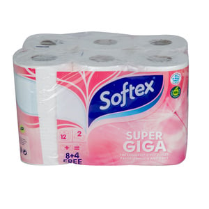 Softex Tissue Roll 2ply 12 pcs