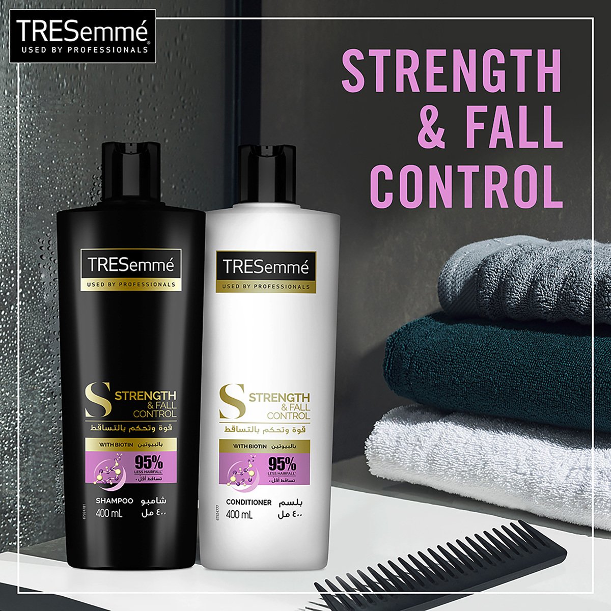 TRESemme Conditioner Strength & Fall Control, 400 ml