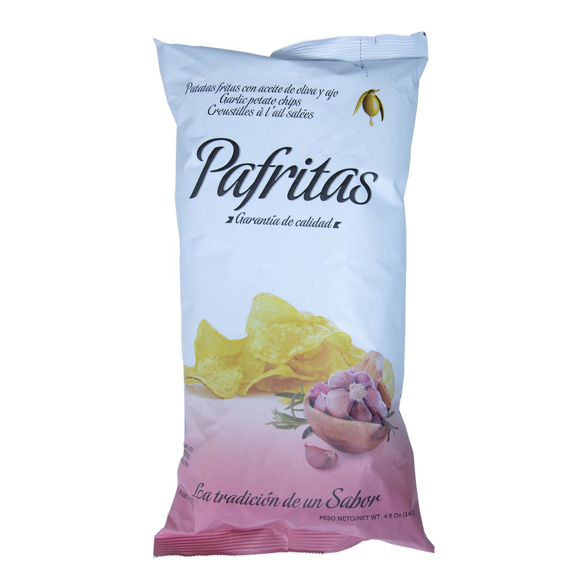 Pafritas Garlic Potato Chips 140 g