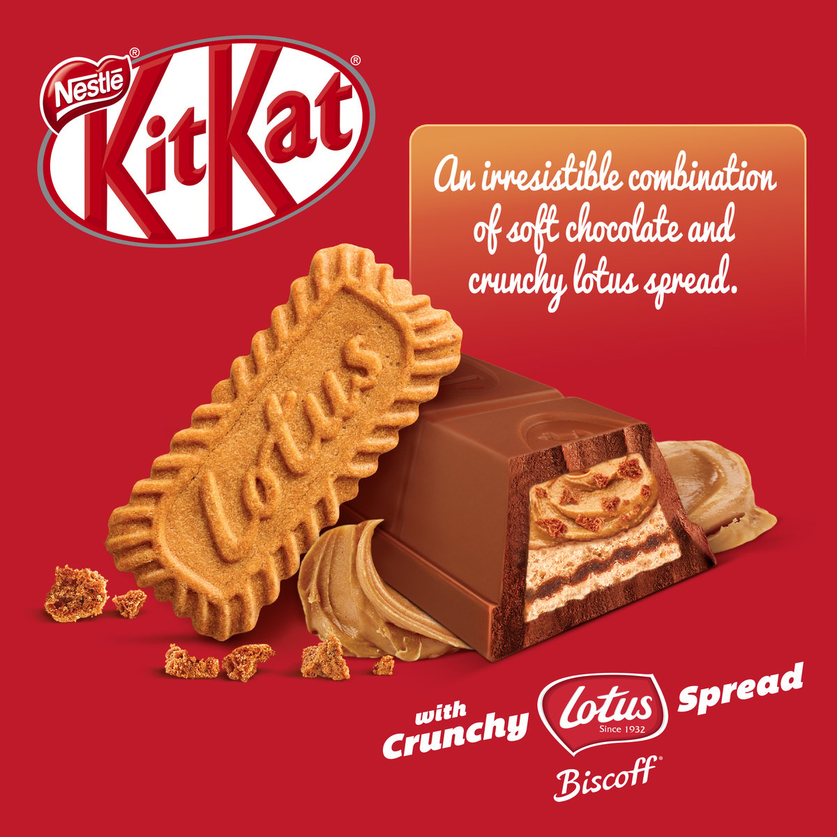 Nestle KitKat Mini Moments With Lotus Biscoff 2 x 122.5 g