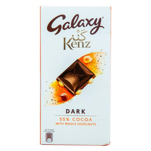 Galaxy Kenz Dark Chocolate 55% Cocoa With Whole Hazelnut 90 g