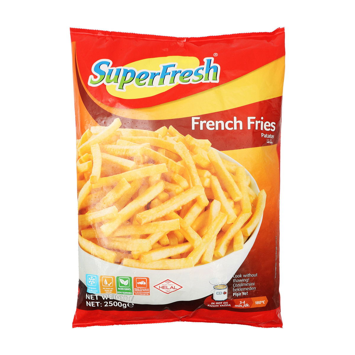 Super Fresh French Fries 2.5 kg