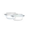 Chefline Glass Casserole + Lid 2pcs HS0011