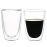 Crystal Drops Borosilicate Double Wall Glass Cup 2pc 270ml GMC35