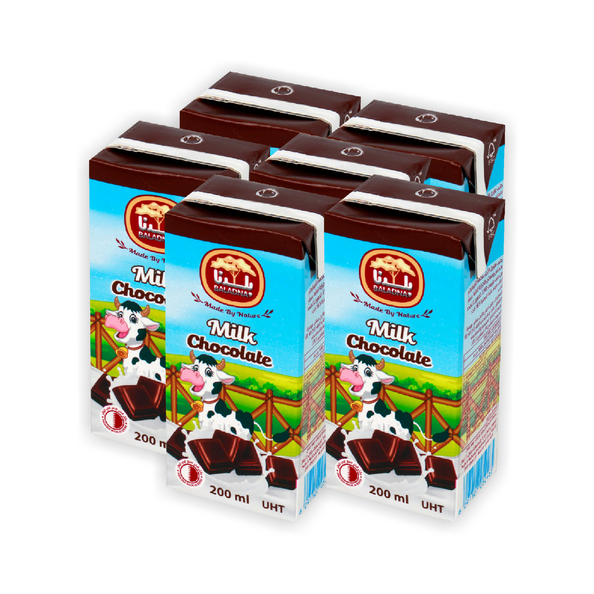 Baladna UHT Flavored Milk Chocolate 200 ml 5+1