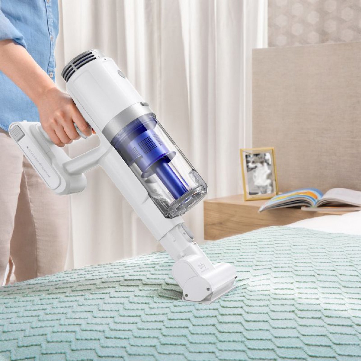 Eufy HomeVac S11 Go T2501K21,Cordless Stick-Vacuum Cleaner, Lightweight, Cordless, 120AW Suction Power, Detachable Battery, Deep Clean Carpet to Hard Floor