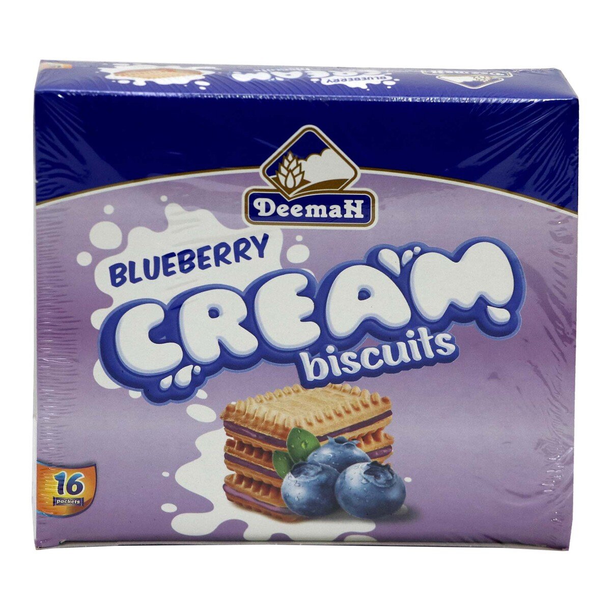 Deemah Cream Biscuits Blueberry 16 x 30g