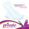 Private Natural Cotton Feel Maxi with Wings Sanitary Pads 48pcs