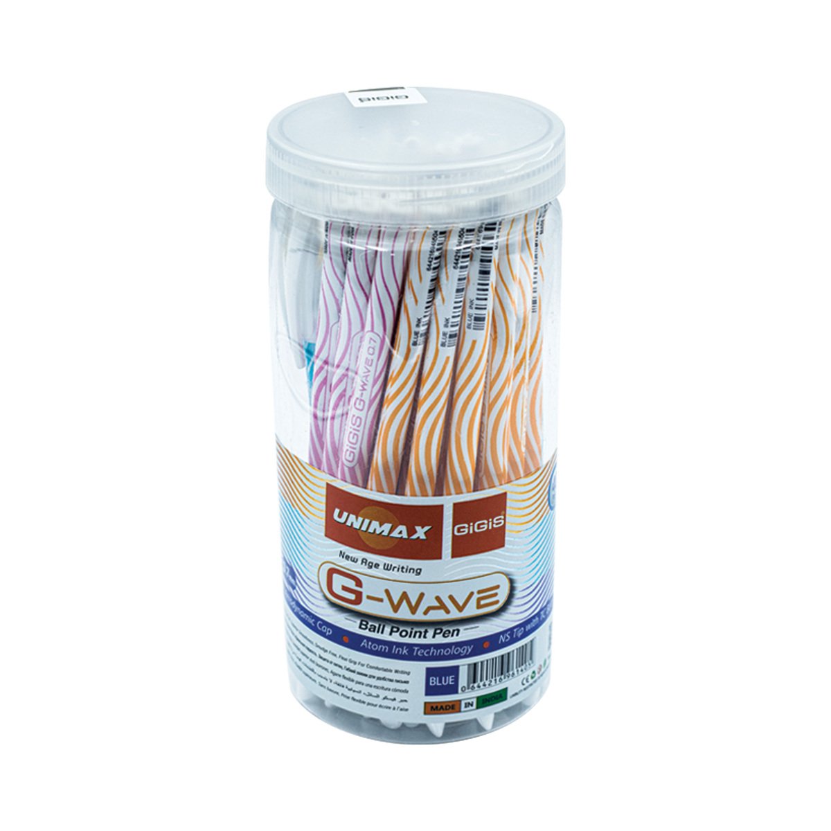 Unimax Ball Pen G-Wave 0.7mm 40's Jar