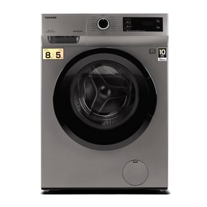 Toshiba Front Load Washer and Dryer, 8/5 kg, 1200 RPM, Silver, TWD-BK90S2A(WK)