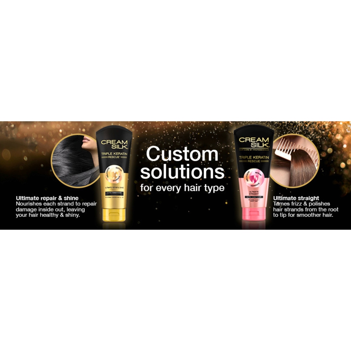 Cream Silk Triple Keratin Rescue Ultimate Repair  Shine Conditioner 170ml  Online at Best Price Conditioners Lulu UAE