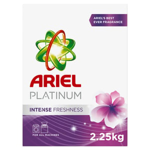 Ariel Platinum Automatic Intense Freshness Laundry Powder Detergent 2.25 kg