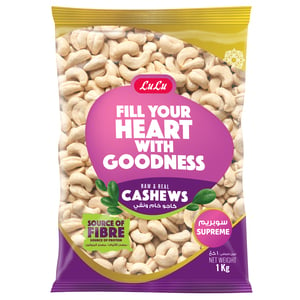 LuLu Raw & Real Cashews Supreme 1 kg