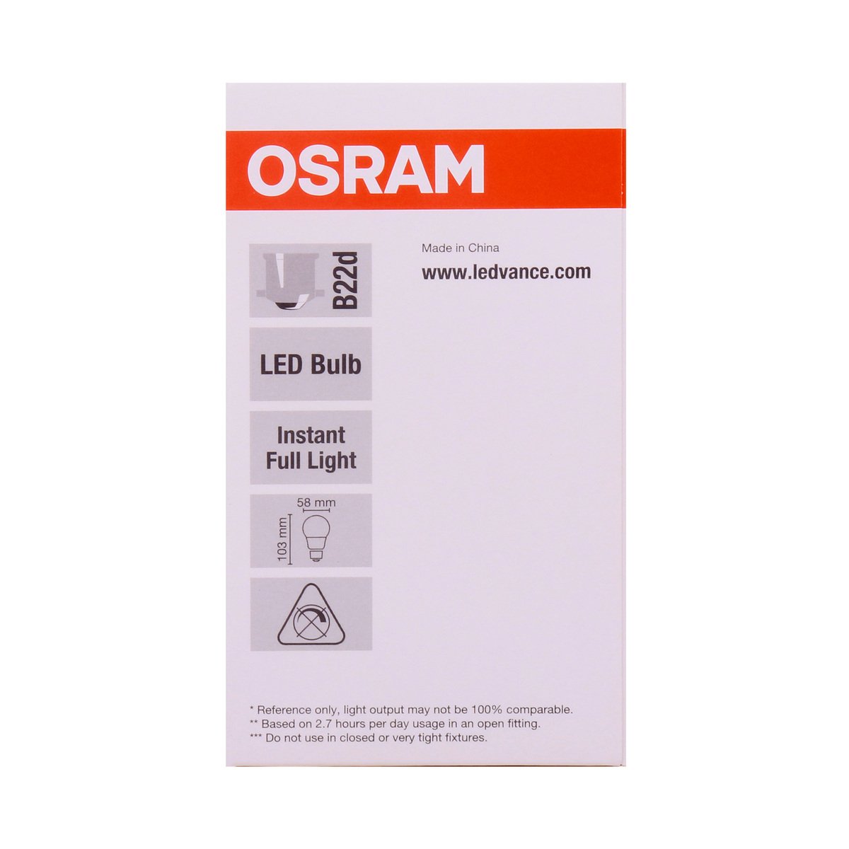 Buy Osram LED Classic Led Bulb 7W/830 B22 Warm White Online - Lulu  Hypermarket India