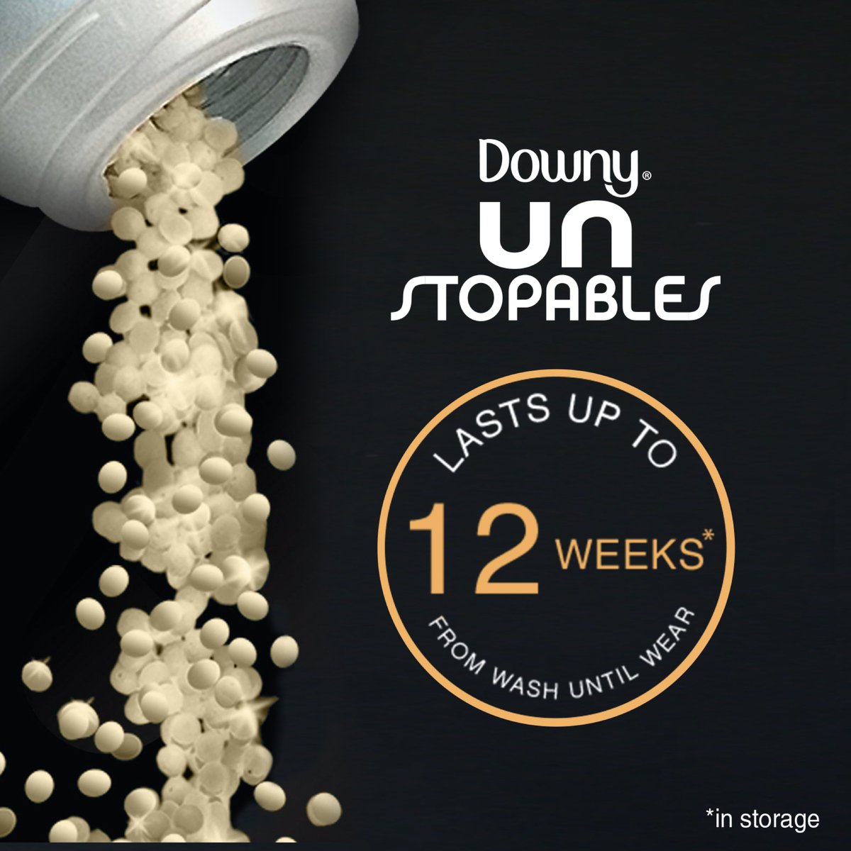 Downy Unstoppables In-wash Freshness and Scent Booster Beads Glow Scent 210 g