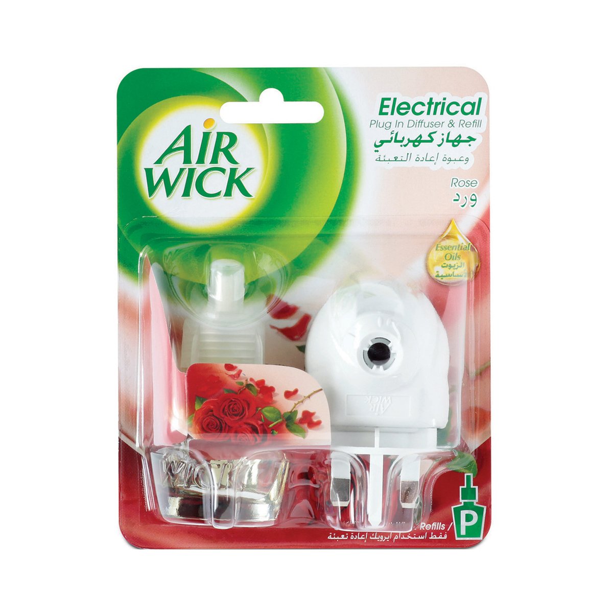 Air Wick Air Freshener Electrical Plug In & Refill Rose 19 Ml