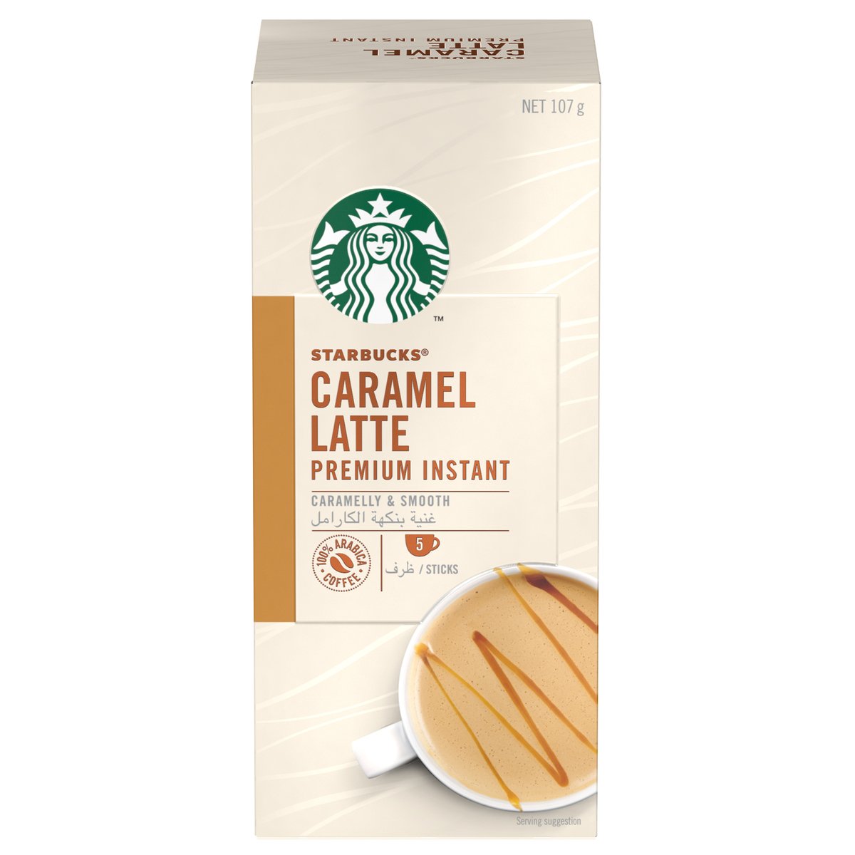 Starbucks Premium Instant Coffee Mix Caramel Latte 107.5 g