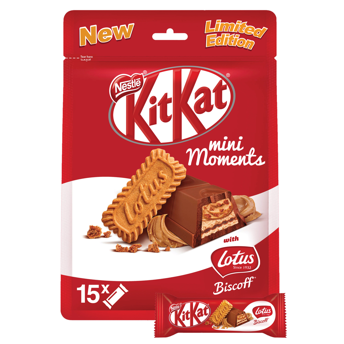 Nestle KitKat Mini Moments with Lotus Biscoff Chocolate 262.5 g