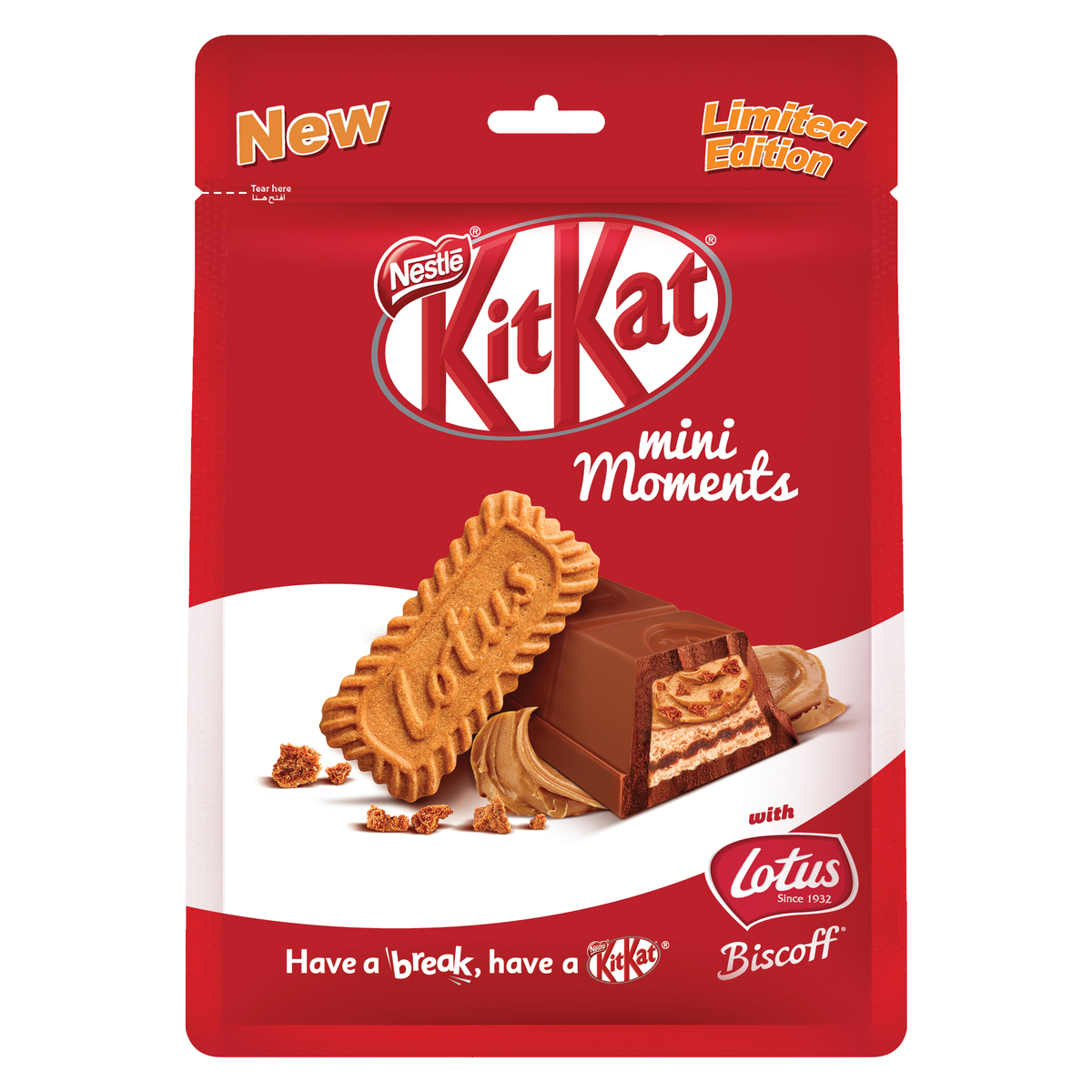 Nestle KitKat Mini Moments with Lotus Biscoff Chocolate 262.5 g