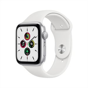 Apple Watch SE GPS MYDM2AE/A 40mm Silver Aluminum Case with Sport Band White