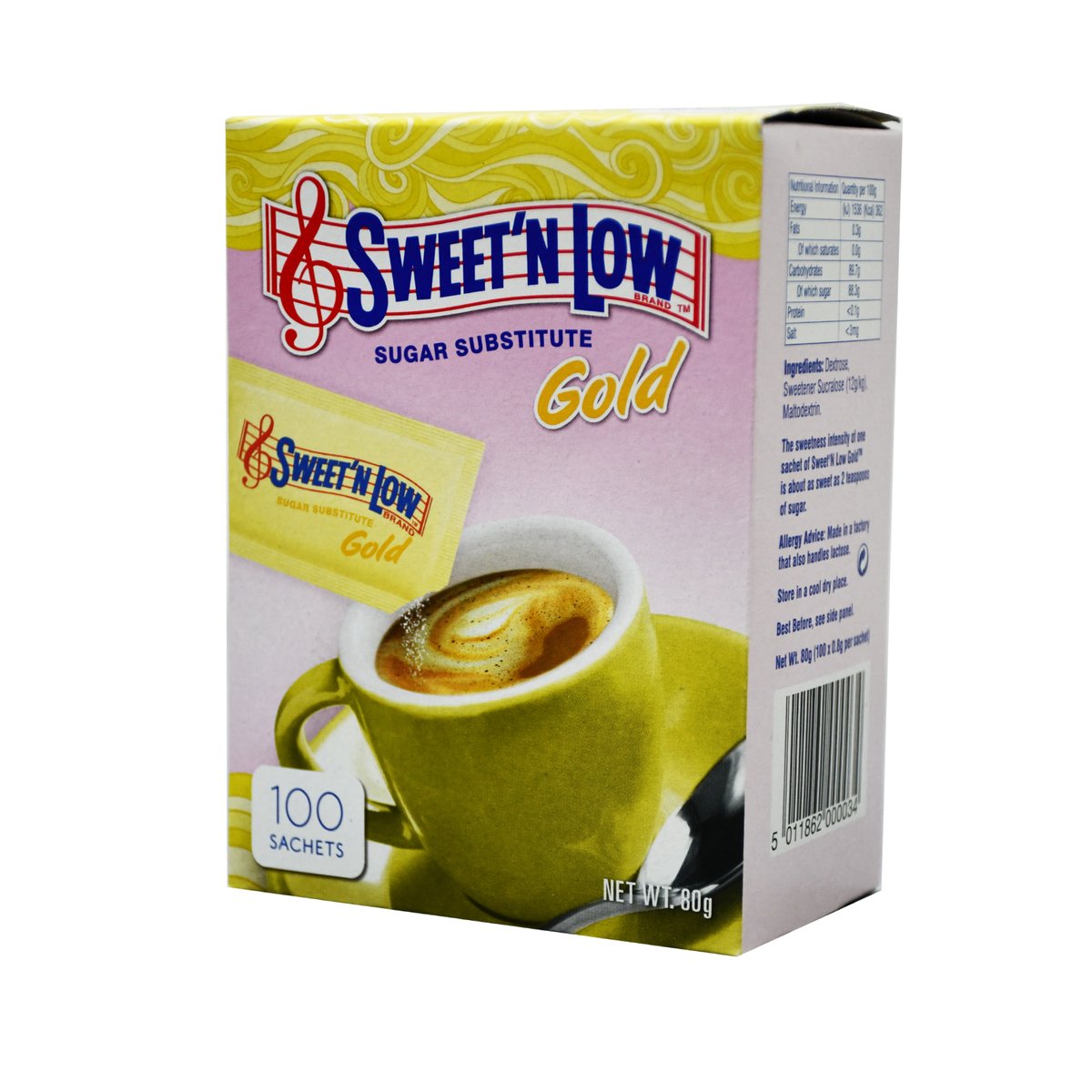 Sweet N Low Sugar Substitute Sucralose Gold 80 g