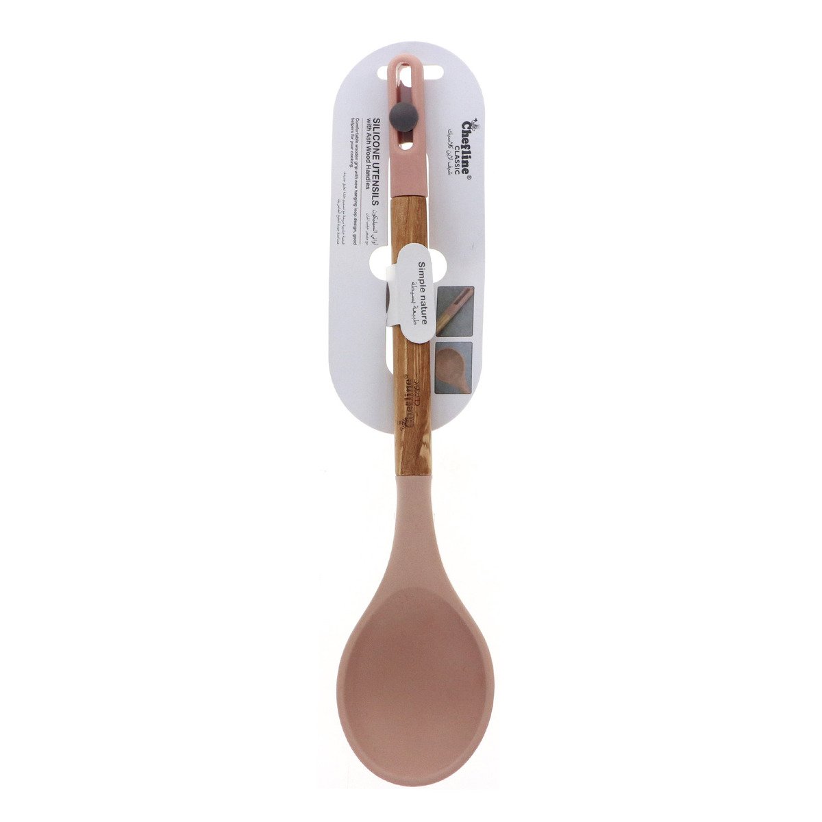 Chefline Silicone Spoon Wooden Handle S47KT